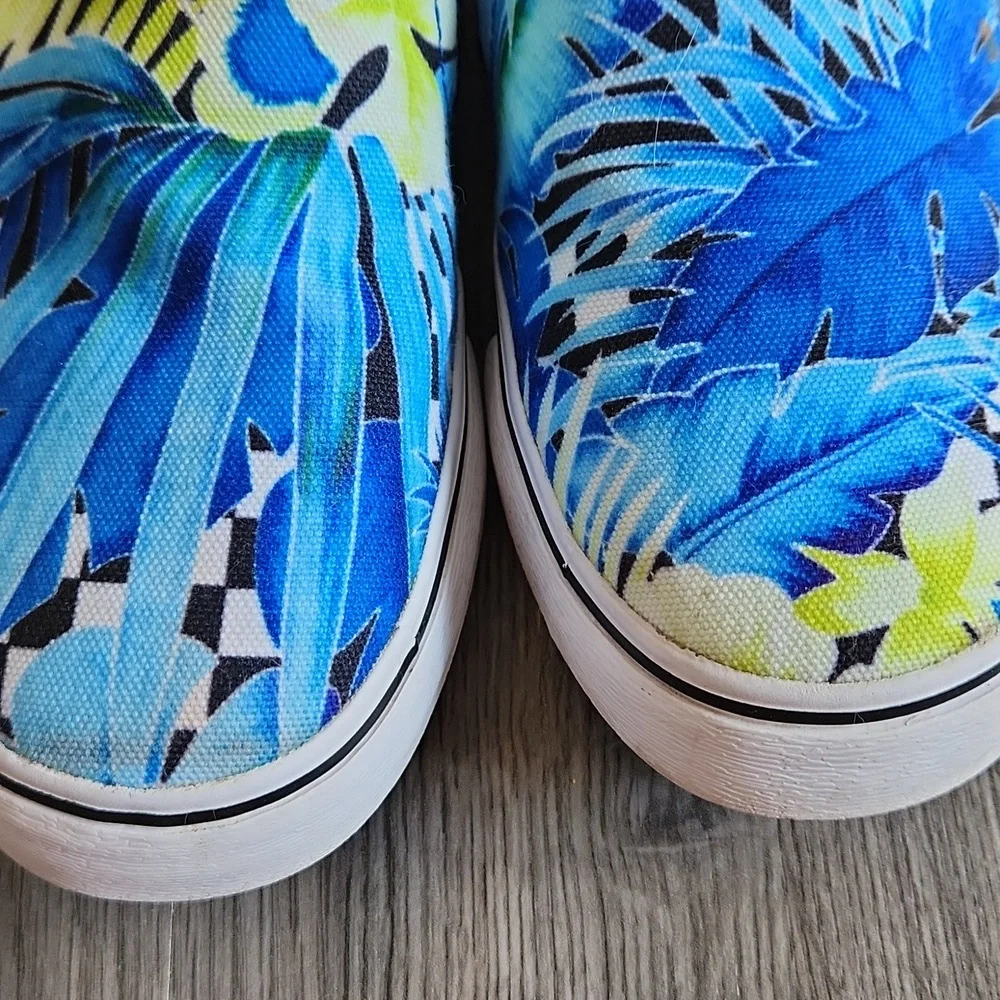 Nike Court Royale tropical print slip-on sneakers, size 7 - Picture 6 of 10
